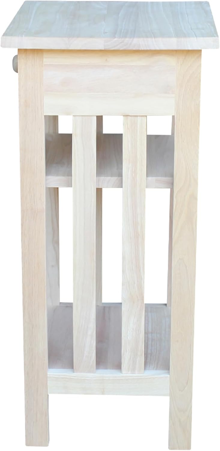 International Concepts Unfinished Mission Telephone Stand