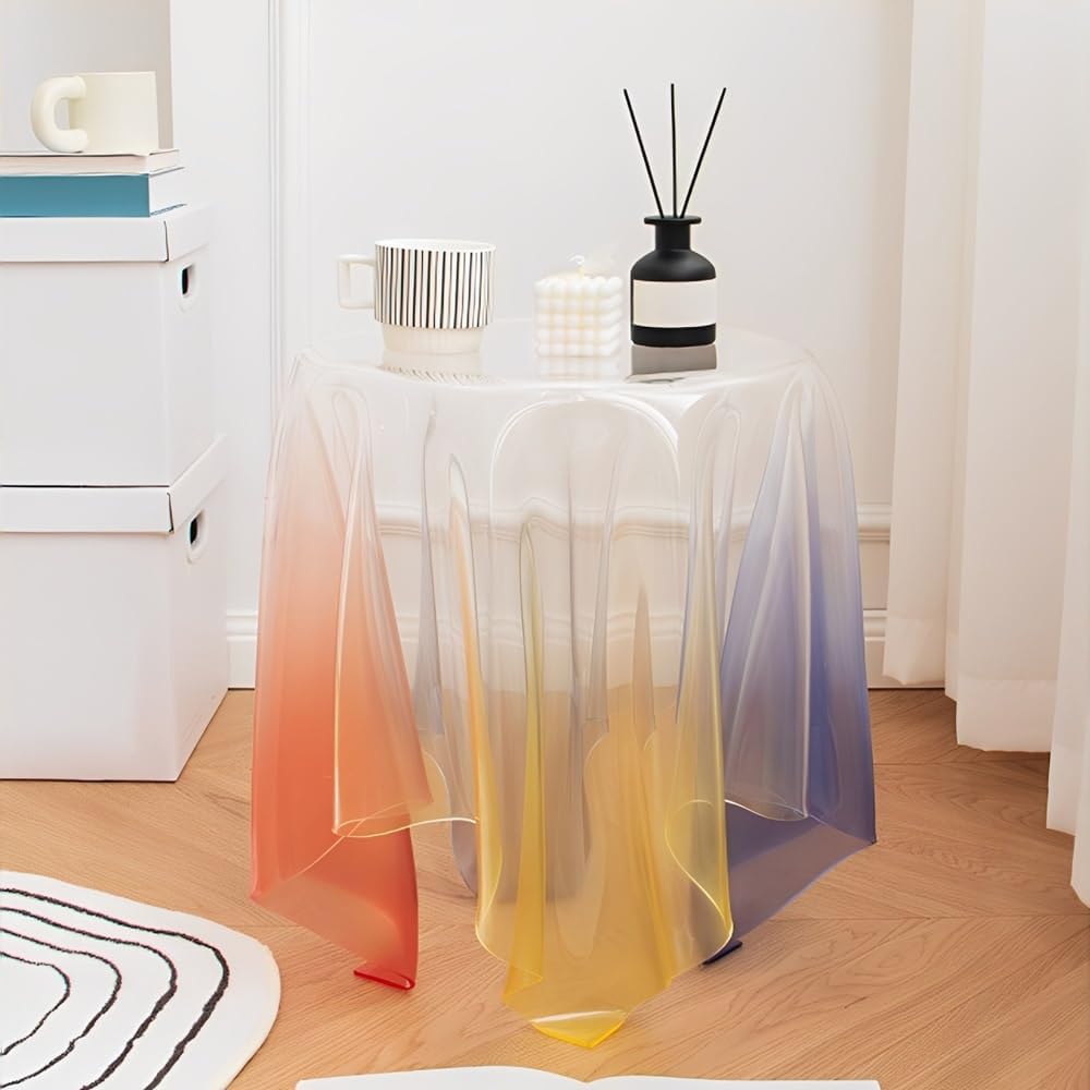 Acrylic Side Table and Nightstand, Clear Coffee Table, End Table,Transparent ...