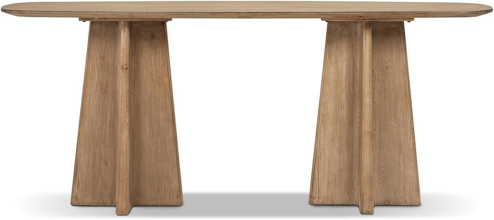 Jennifer Taylor Home Clarence 72" Reclaimed Wood Sculptural Console Tabl...