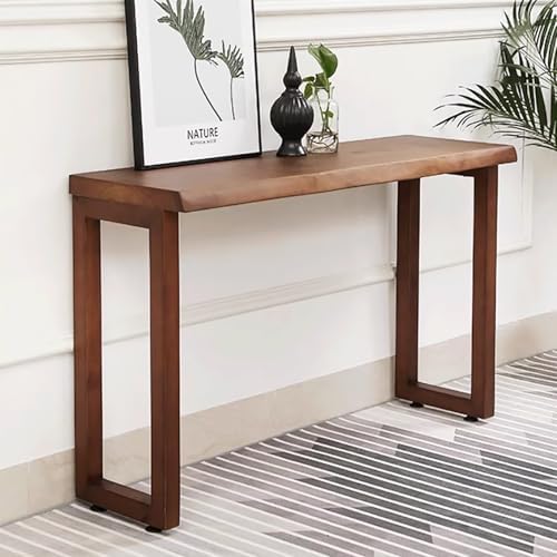Solid Wood Console Table,mid Century Modern Narrow Entryway Table,Pine Farmho...