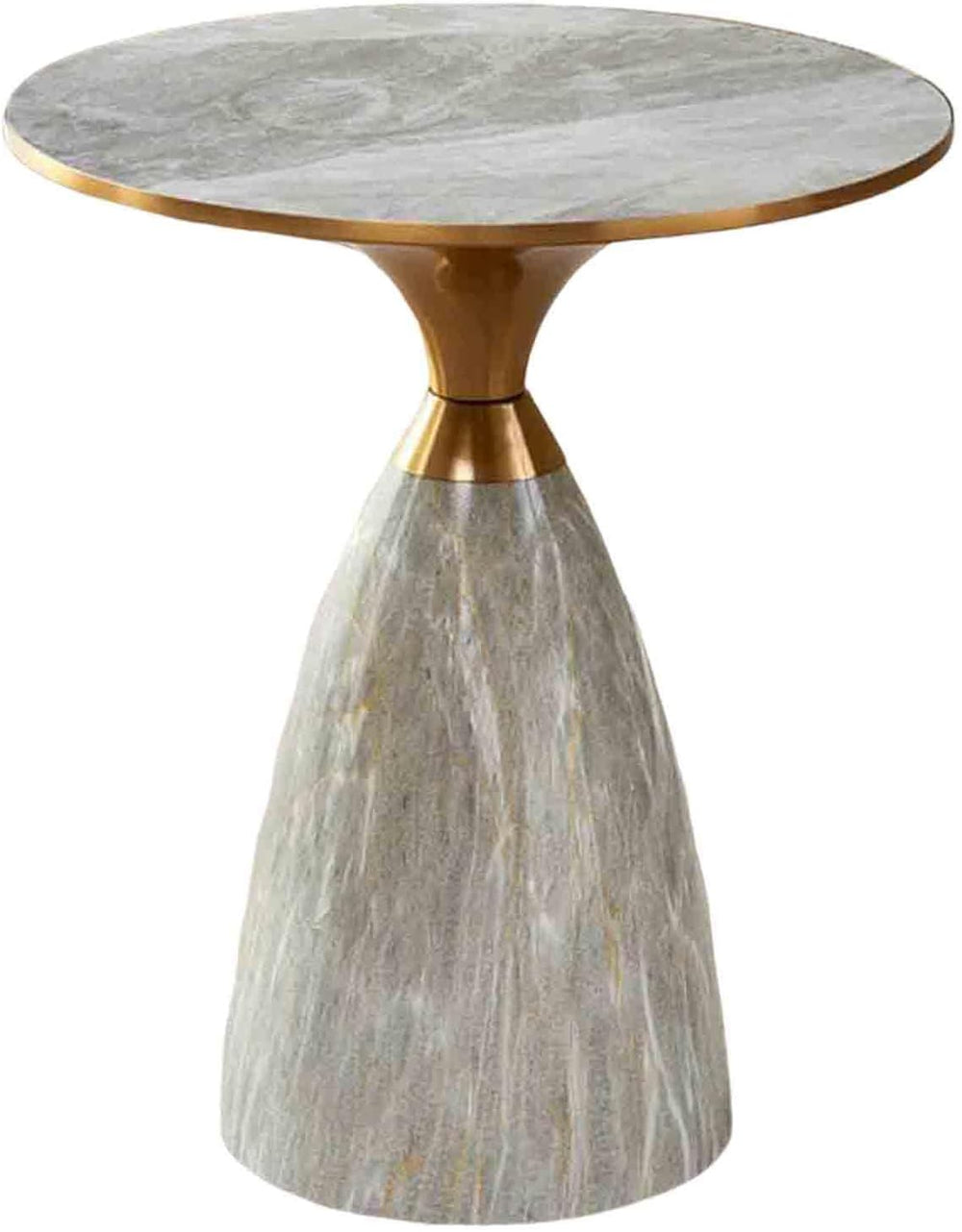 Round Coffee Table Circle Side End Tables for Living Room, Night Stand Tea Ta...