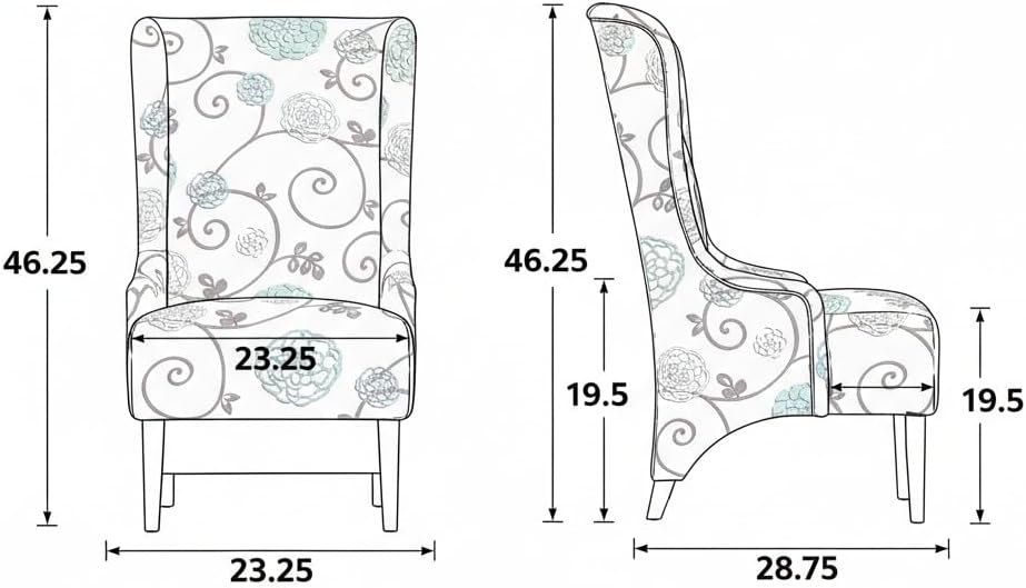 Christopher Knight Home Micua Luxury Upholstered Dining Chair with Floral Fab...