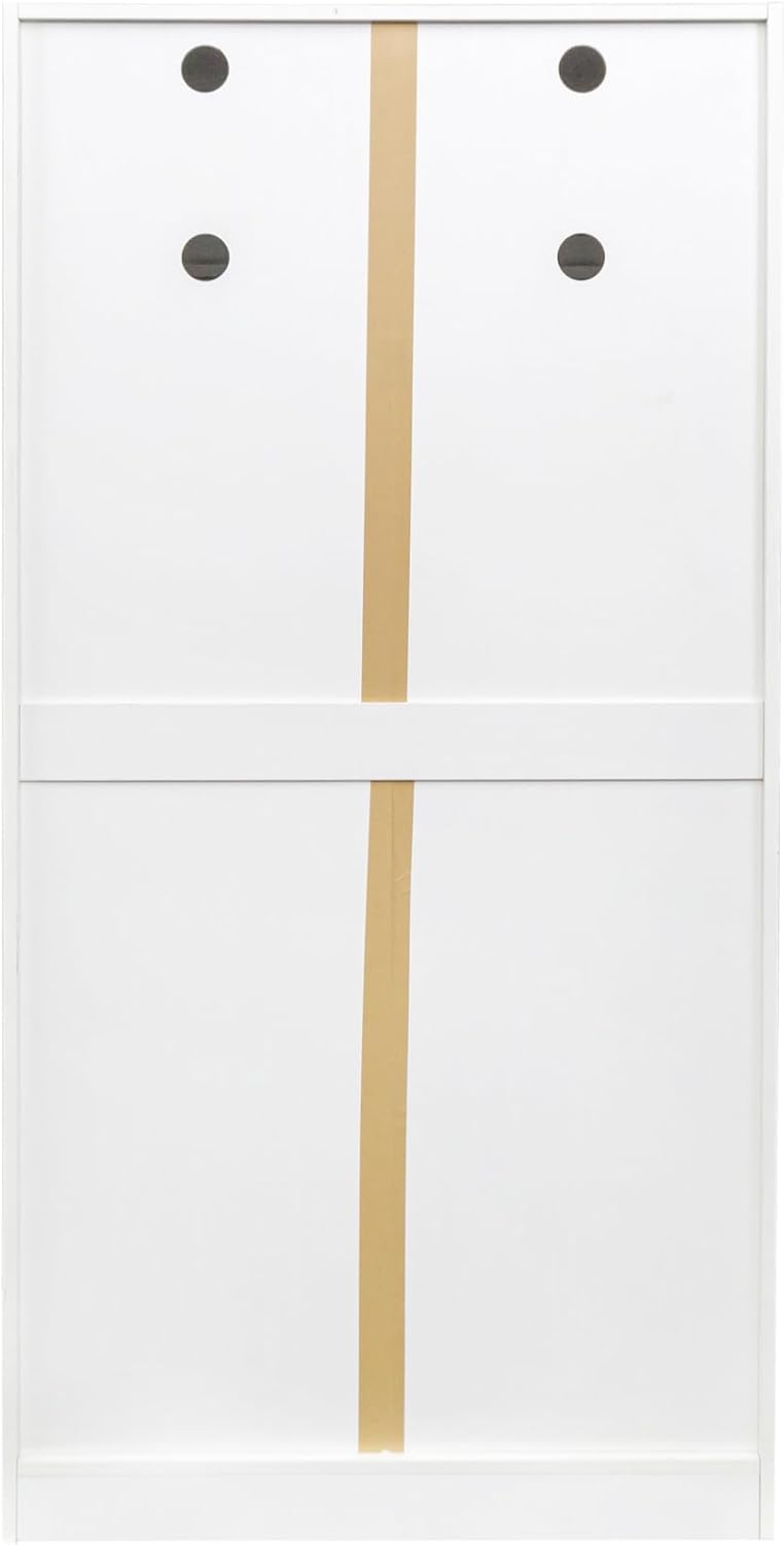 62.99" Freestanding Kitchen Pantry Cabinet with Doors & Adjustable S...
