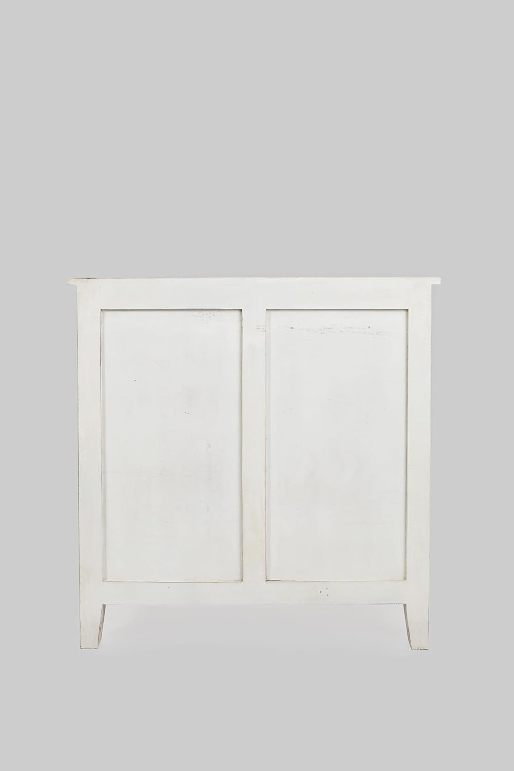 Jofran Global Archive Hand Carved Accent Chest Cabinet, 32', Weathered White