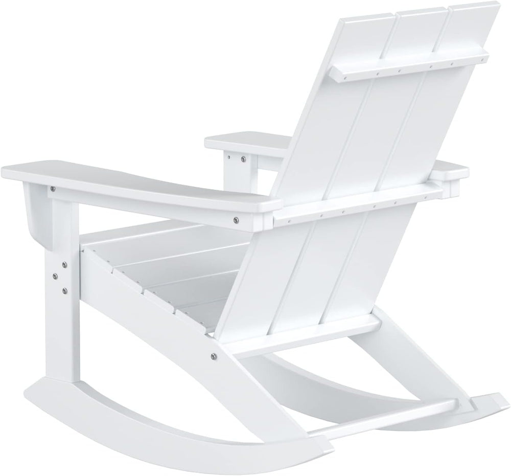 WestinTrends Ashore Patio Rocking Chairs Set of 2, All Weather Poly Lumber Pl...