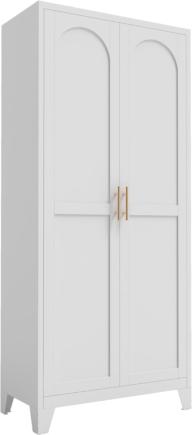 71" Pantry Cabinet, Kitchen Pantry Storage Cabinets with Adjustable Shel...