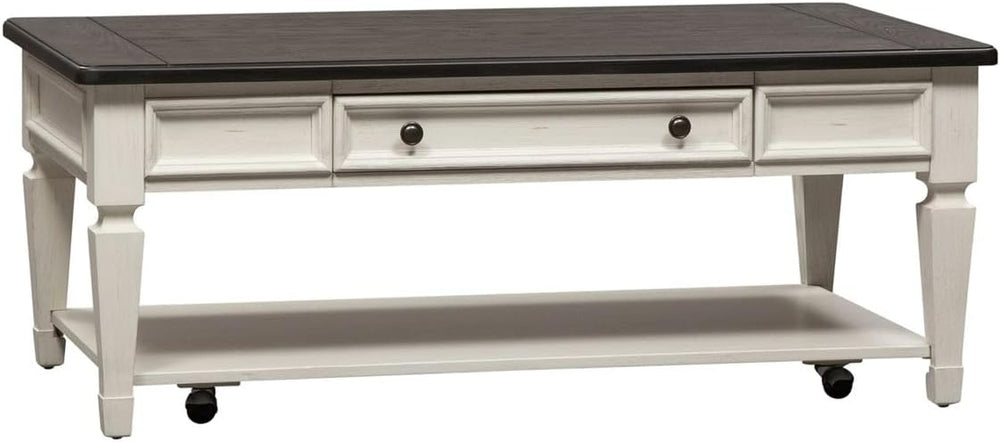 Liberty Furniture Allyson Park 3 Piece Living Room Table Set - Drawer Cocktai...