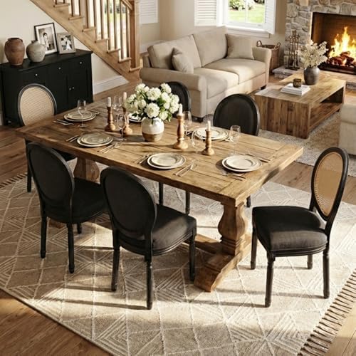Farmhouse Dining Chairs Set of 2, French Country Dining Room Chairs