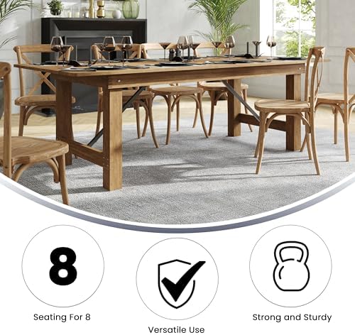 Flash Furniture Hercules 96x40 in Folding Table | Commercial Grade, Foldable ...