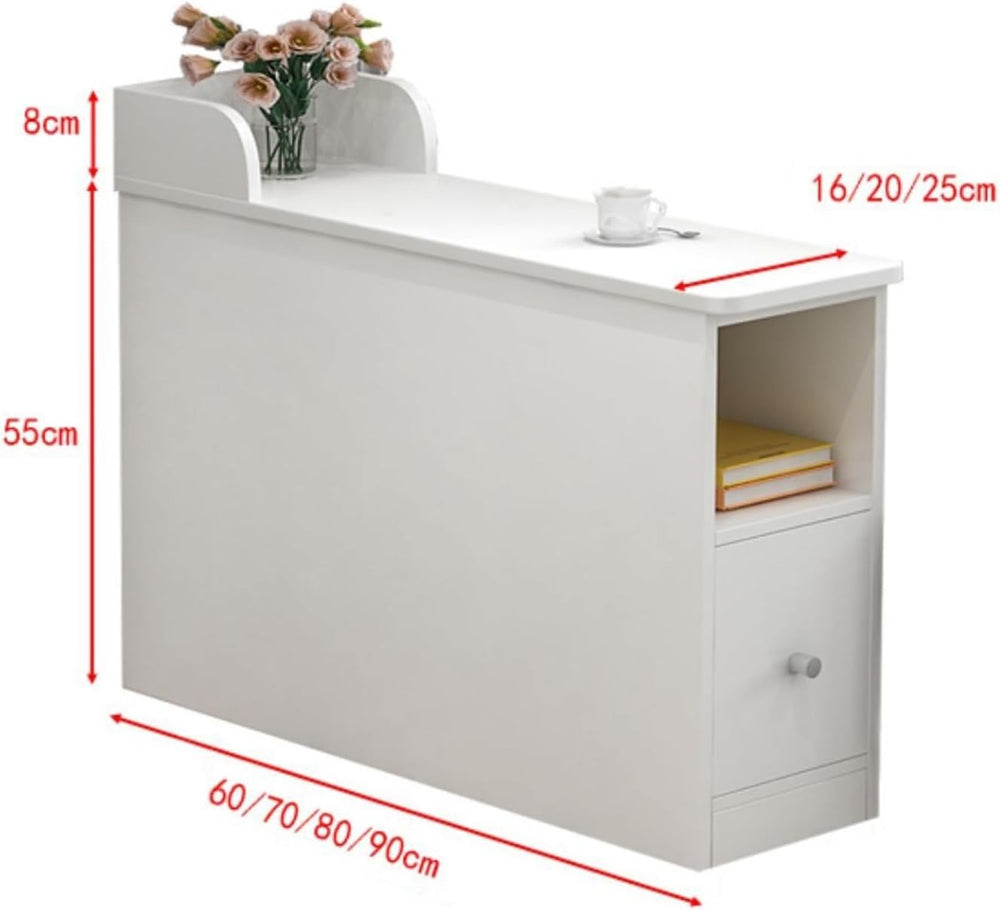 Side Tables Living Room Small Side Table Sofa Sideboard Cabinet Sandwich Narr...