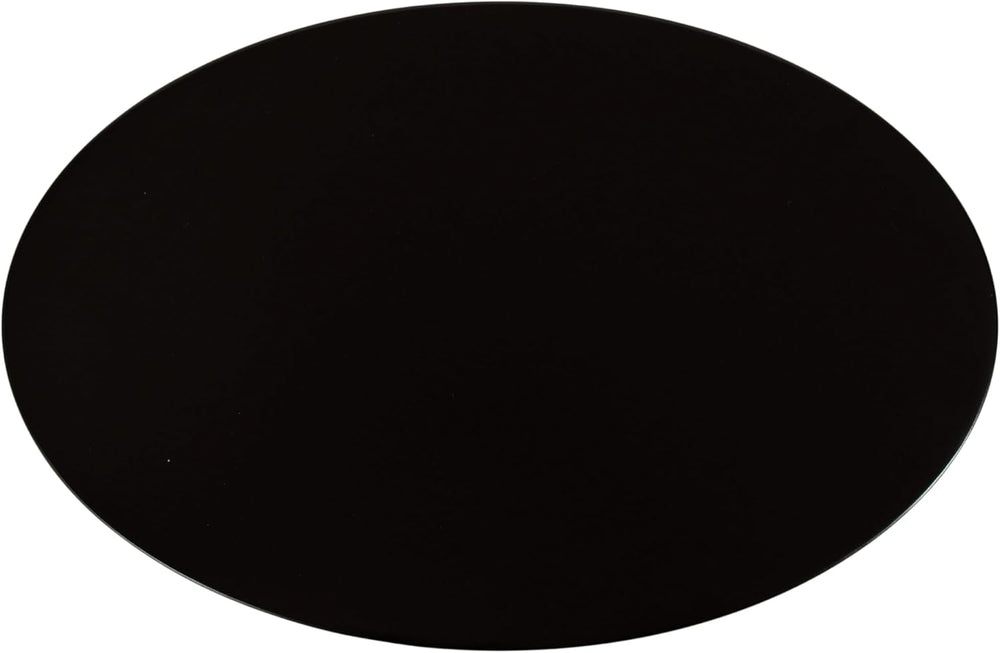 Kate and Laurel Natalli Modern Glam Metal Oval C-Table, 14 x 9 x 28, Black, T...