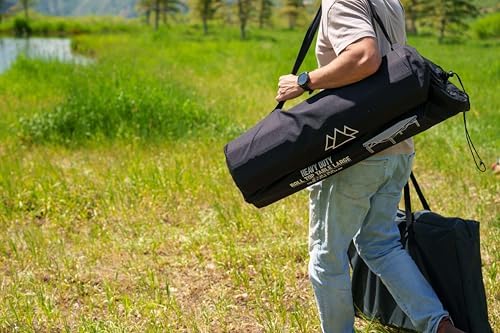 MOUNTAIN SUMMIT GEAR Heavy-Duty Roll-Top Table for Camping (Large) - Portable...