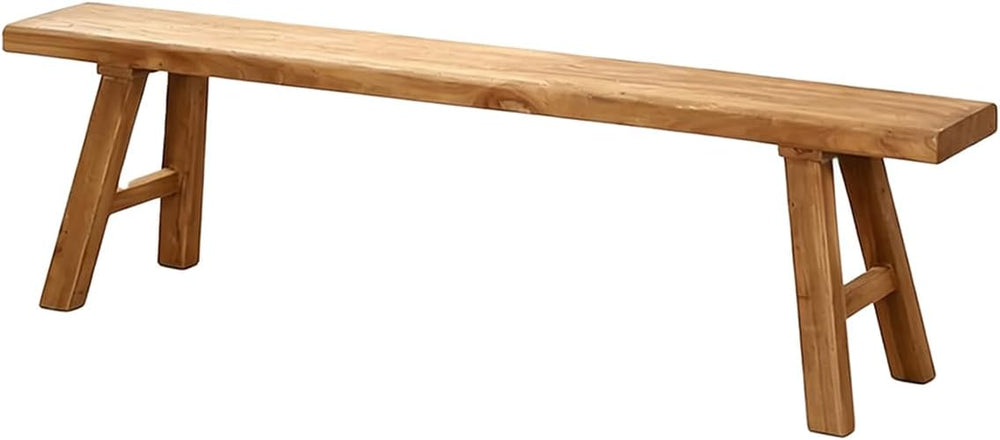 Farmhouse Indoor Wooden Living Room Dining Bench, Asian Natural Wood Kitchen ...