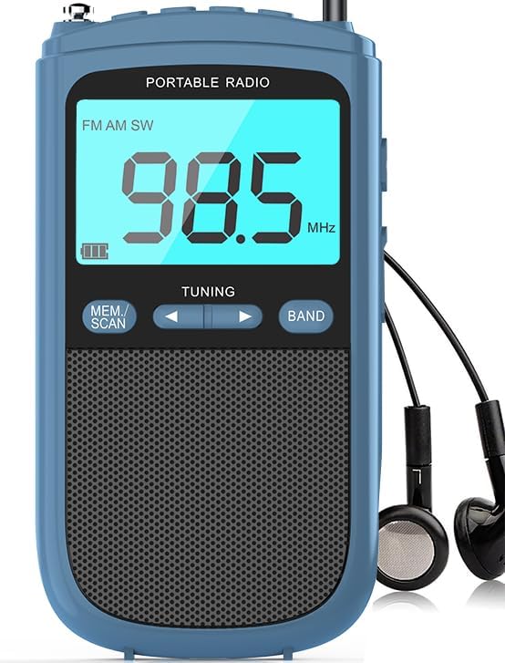 Portable AM/FM/SW Radio 900mAh Rechargeable Battery