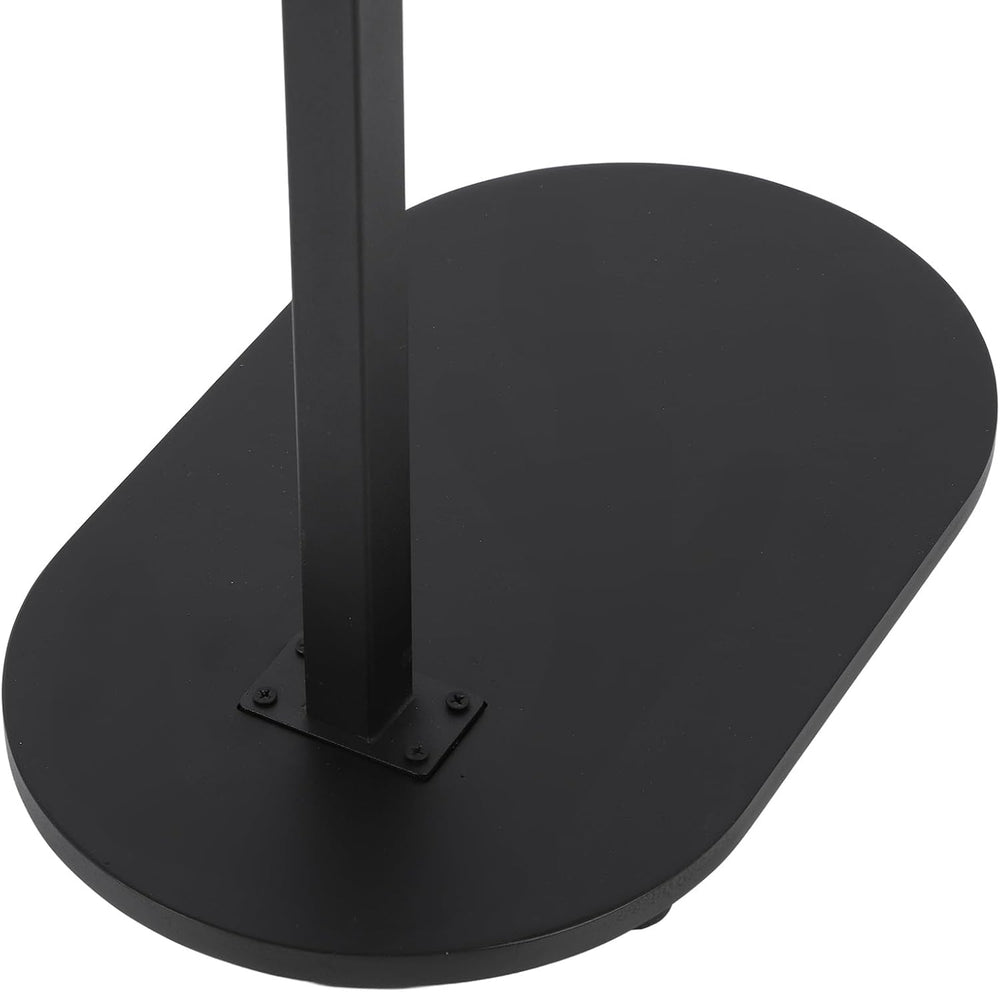 TOPINCN Small C-Shaped Side Table, Black, 40 x 22 x 32.2 Inches, Modern End T...