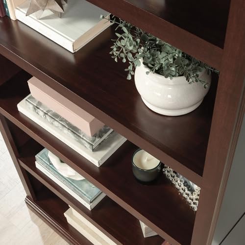Sauder Miscellaneous Storage 5-Shelf Bookcase/ Book shelf, Select Cherry finish