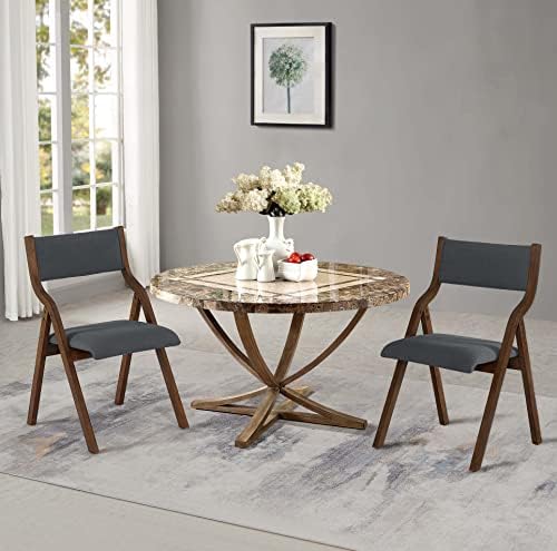 Ball & Cast Modern Folding Chairs Foldable Dining Chairs Set of 2, 18&quo...