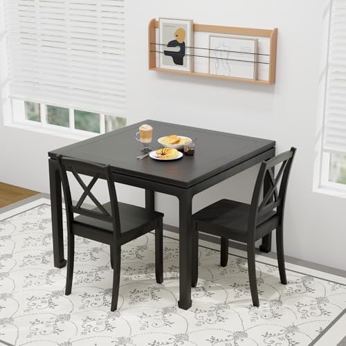 Giantex Wood Dining Chairs Set of 2, Armless Kitchen Chairs w/Rubber Wood Leg...