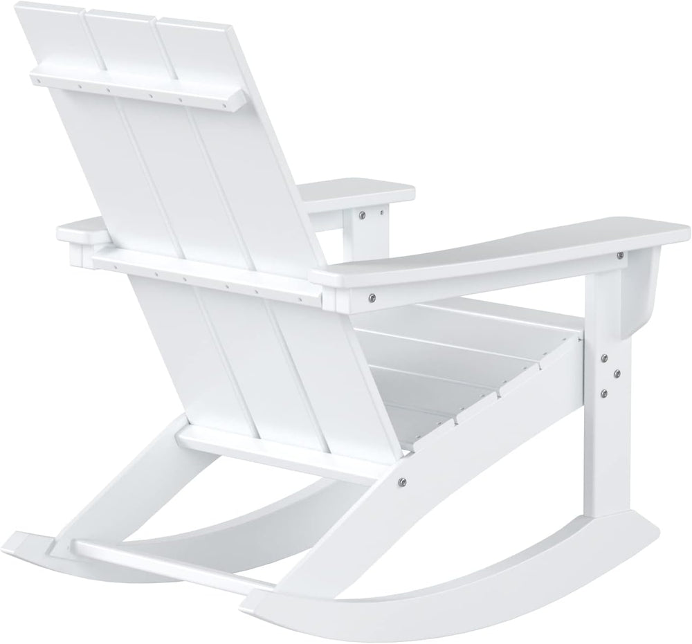 WestinTrends Ashore Patio Rocking Chairs Set of 2, All Weather Poly Lumber Pl...