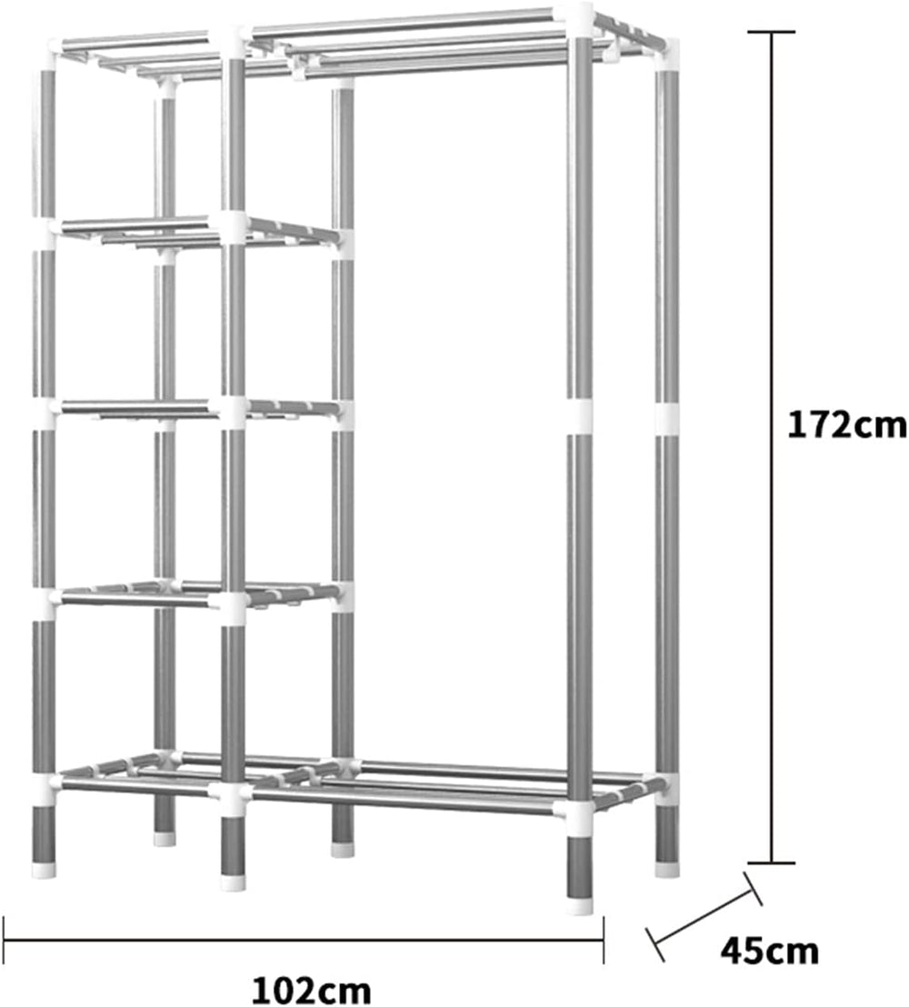 Creativity Assemble Cloth Hangers Stable Open Home Wardrobe Partition Storage...