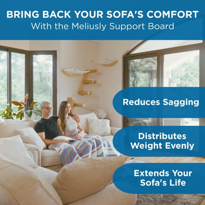 Meliusly Couch Cushion Support Board for Sagging Sofa Cushions (24x72) | Deep...