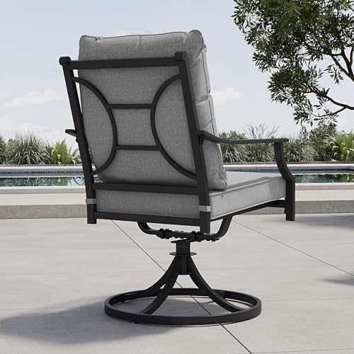 Grand patio 7-Piece Outdoor Dining Set for 6 with Swivel Patio Chairs