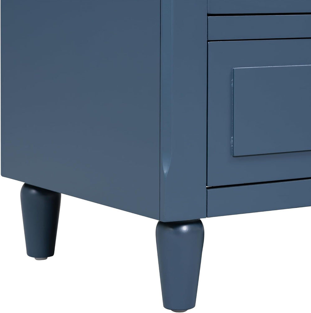 Sophisticated Organization with A Contemporary Bedside Cabinet, Offering Ampl...