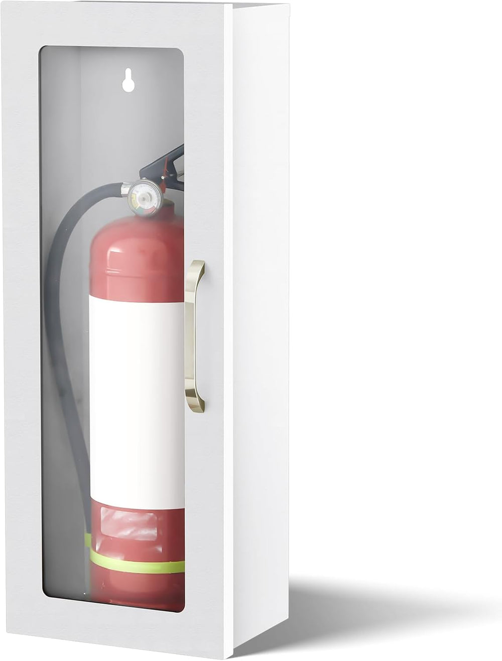 Zonon 1 Pcs 10lb Fire Extinguisher Cabinet Wall & Surface Mount, White