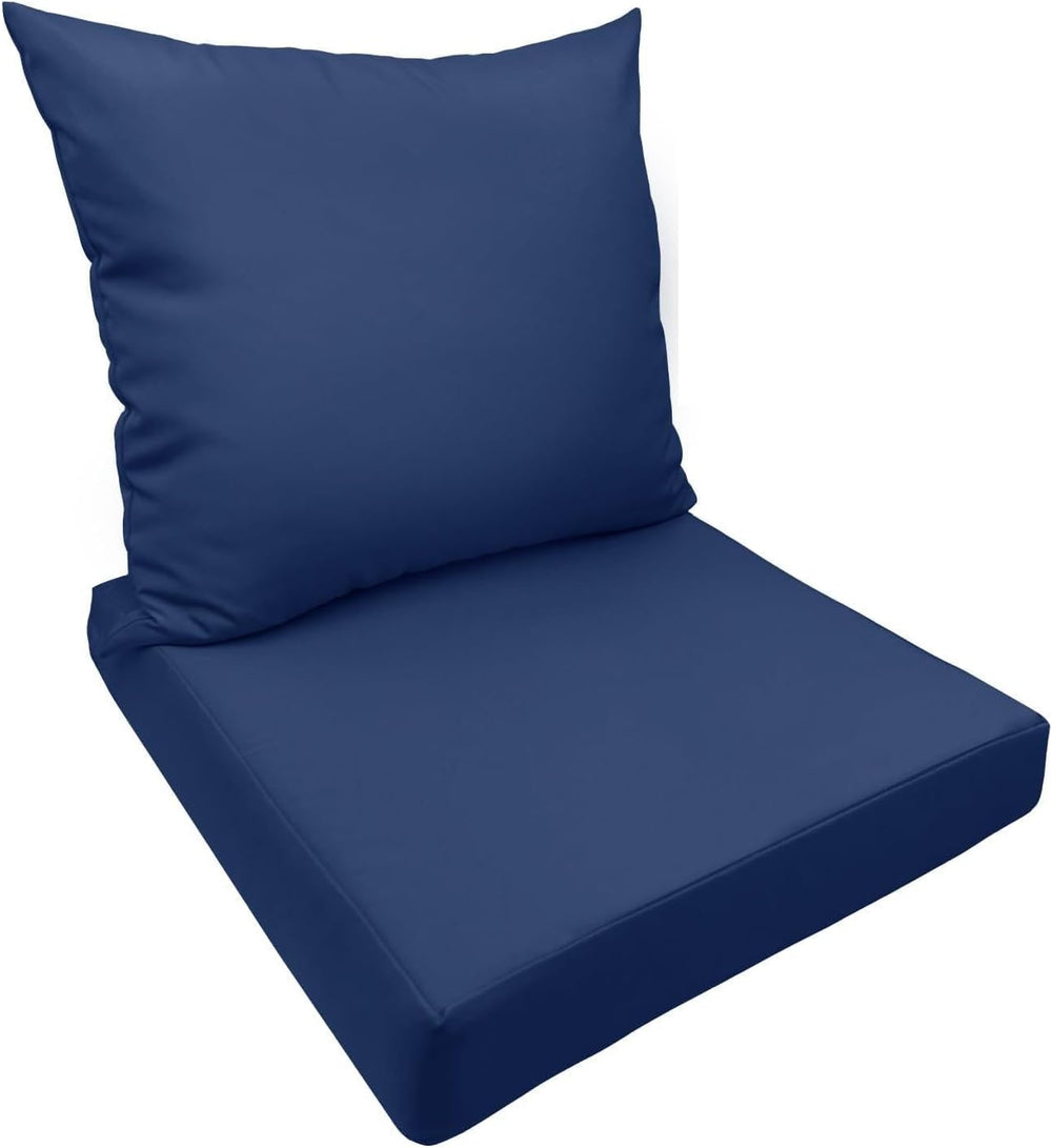 Bcareself Outdoor Deep Seat Cushion Set Waterproof & Fade Resistant Patio...
