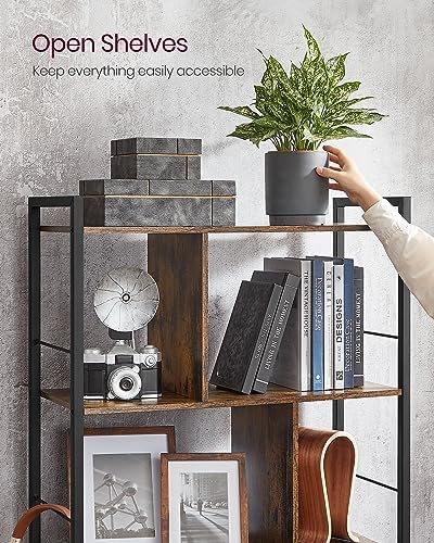 VASAGLE Bookshelf, 5-Tier Bookcase with Open Compartments