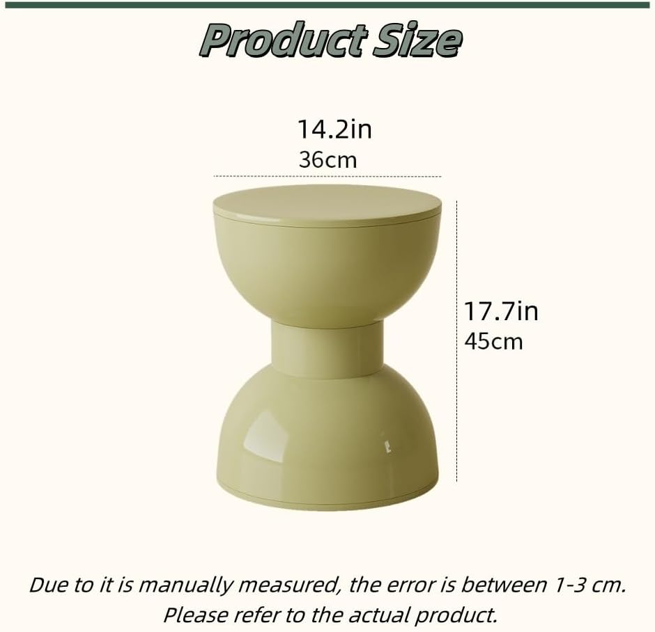 Nightstand Bedside Table Side End Table Playful Hourglass Sleek and Practical...