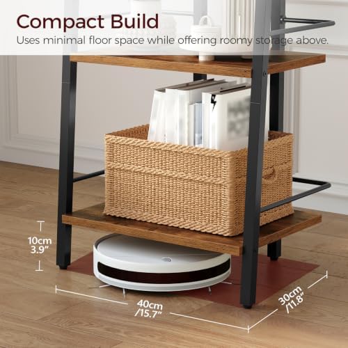 MAHANCRIS 5-Tier Book Shelf, Ladder Shelf, Bookcase, Ladder Shelving Unit