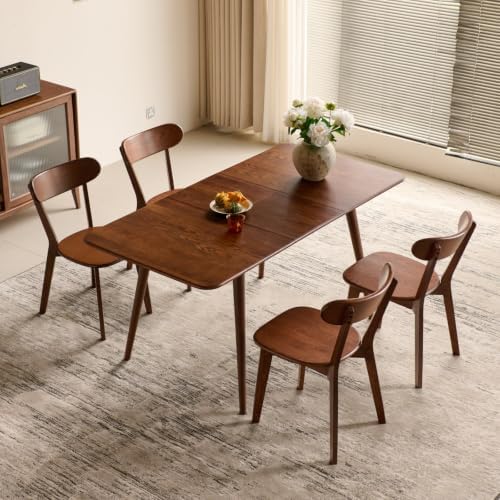 Dining Chairs, Kitchen Chairs, 100% Oak Solid Wood Modern Chair with Curved B...