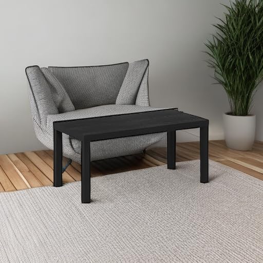 Furinno CLASSIC Coffee Table, Modern Rectangle Printer Stand, Black