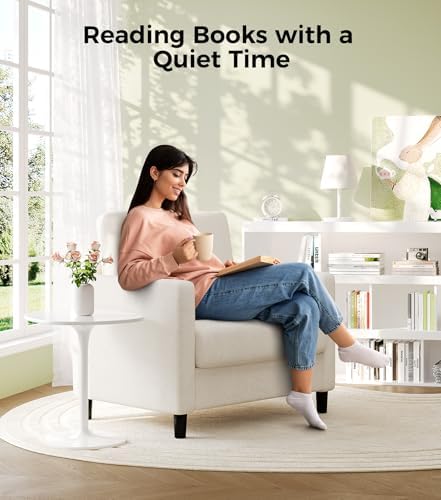 Welzona Sofa Accent Chair, 33" Reading Chair, Comfy Teddy Arm Chairs