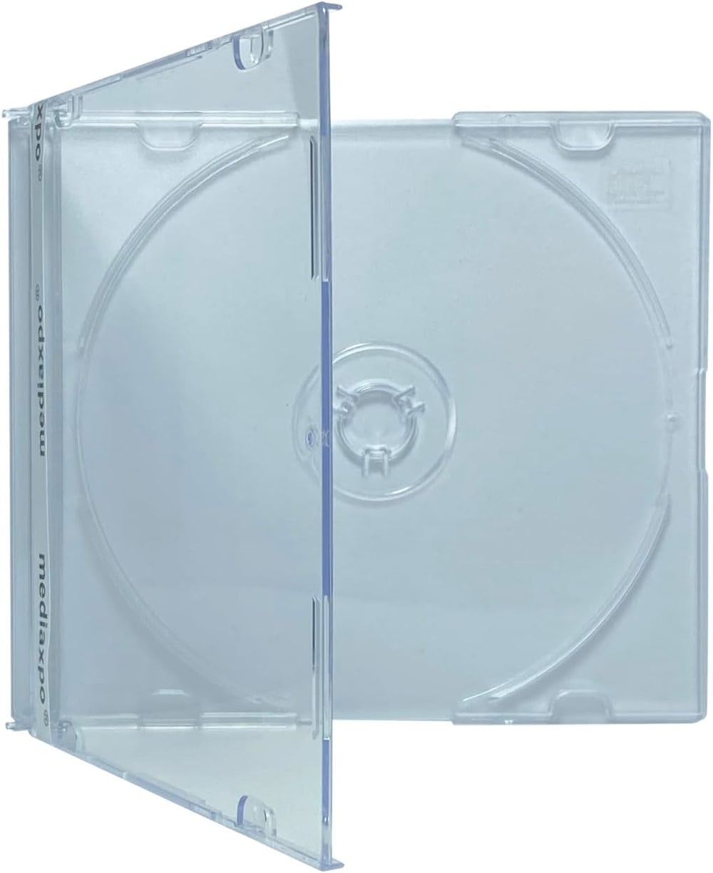 mediaxpo Premium Slim Clear Jewel Cases - Protect and Showcase Your CDs - Sli...