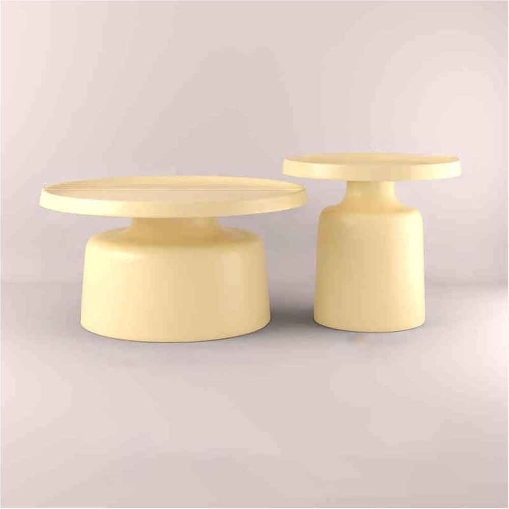 Round Metal Side Table, Multipurpose End Table for Living Room, Bedroom, Offi...