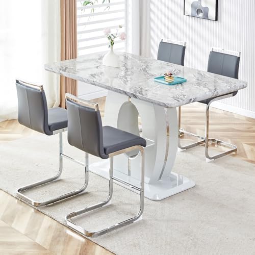 Counter Height Bar Stools Set of 4 - Grey Bar Stools for Kitchen Island,25