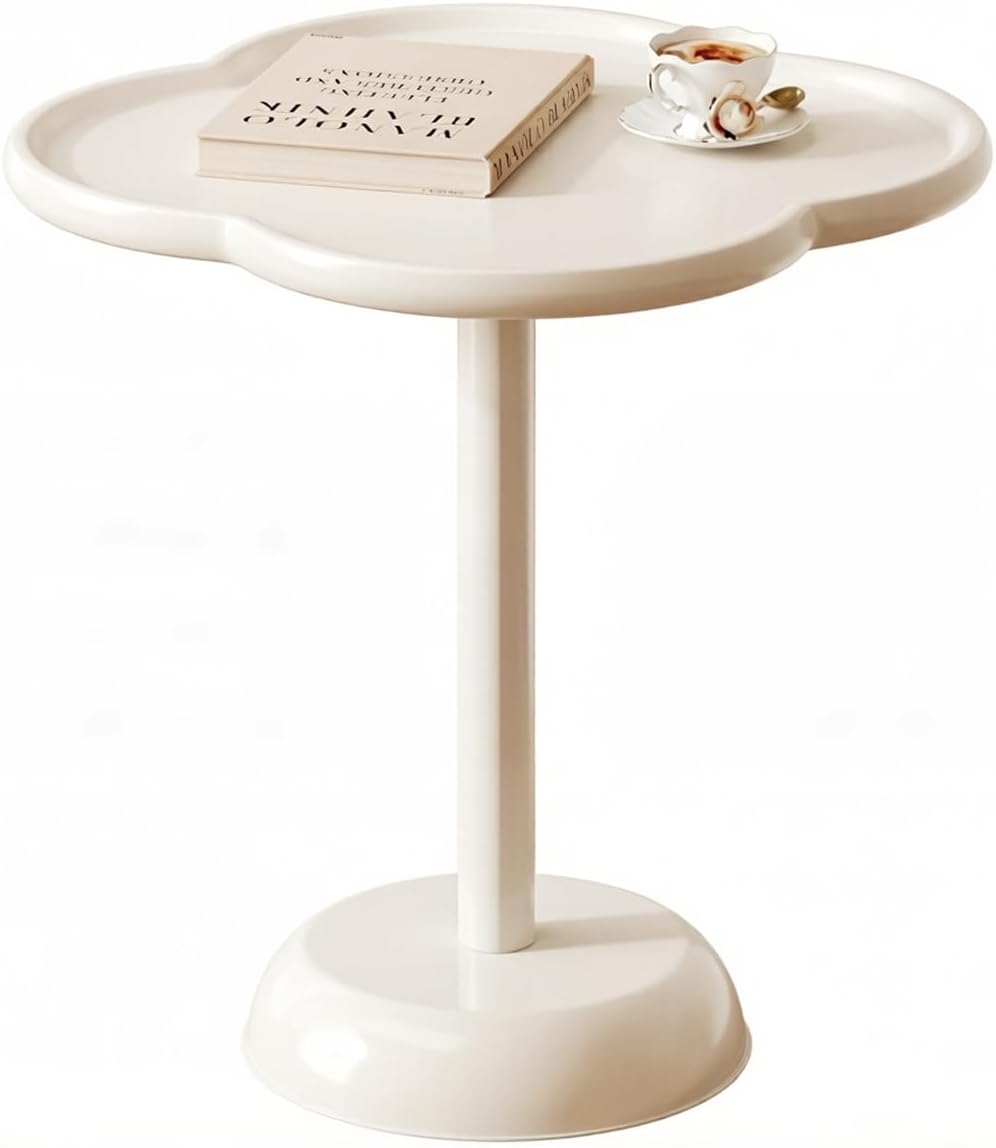 Small Round Side Table Metal End Table Outdoor Drink Table Tv Trays for Eatin...