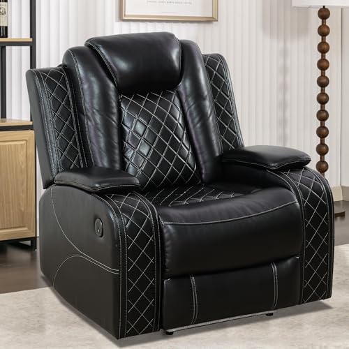 Power Recliner Sofa Sectional Couch for Living Room Furniture Set,Leather Rec...