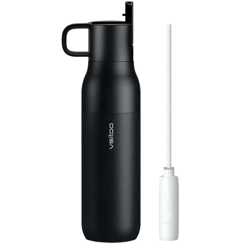 VSITOO S2 25oz Insulated Stainless Steel Filtered Water Bottle with Straw