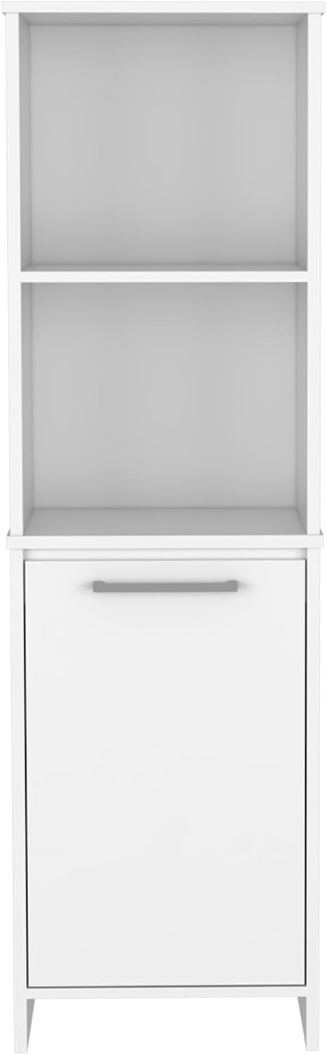 Farmhouse Kitchen Pantry Feery, Single Door Cabinet, Interior and External Sh...