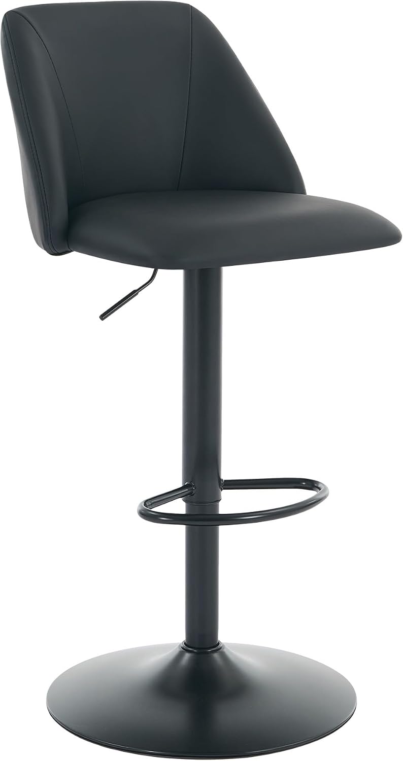 COLAMY MALOL 360° Swivel Bar Stool, Counter Height Chair with Silent Rotation...