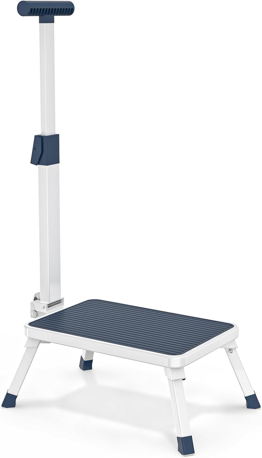 Folding Step Stool, Step Stools with Handle for Elderly Adults | Easy Assmbly...