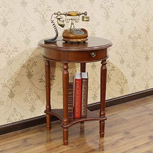 Telephone Table, American Telephone Tables,Round Coffee Table,Side Table with...