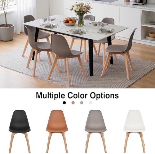 VECELO Dining Chairs Set of 4, Mid-Century Modern Kitchen & Dining Room C...