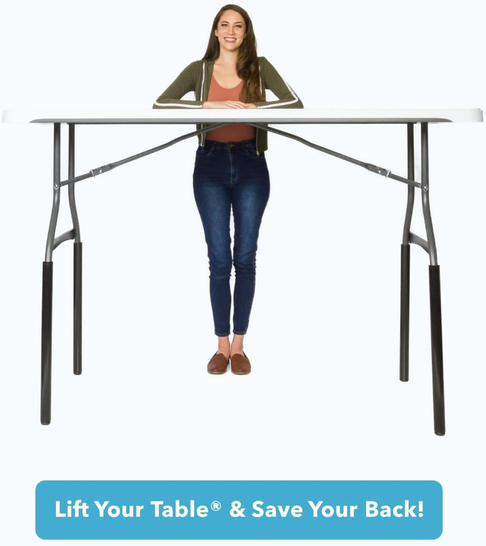 Lift Your Table® Folding Table Risers - Standing Desk Kit: XL Height - Made i...
