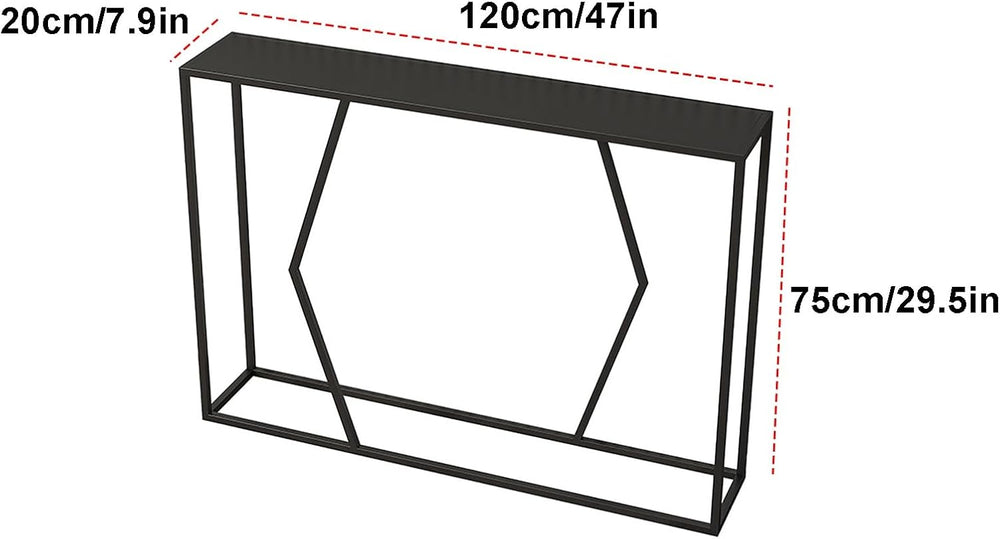 Narrow Console Table Industrial Kitchen Dining Breakfast Counter Furniture Ac...