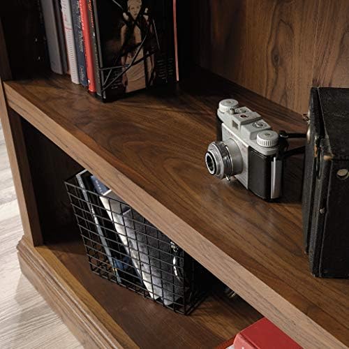 Sauder 3 Tier Book Shelf Wooden Bookcase Multipurpose Bookshelf for Home Offi...