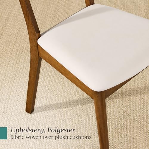 Best Choice Products Dining Chairs Set of 2, Mid-Century Modern Upholstered W...